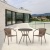 Комплект плетеной мебели из искусственного ротангаT282ANT/Y137C-W56 Light brown