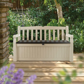 Скамейка в эдемском саду, с сундуком для хранения (EDEN GARDEN BENCH 265 L)
